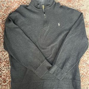 NWOT Polo Quarter Zip, Dark Grey